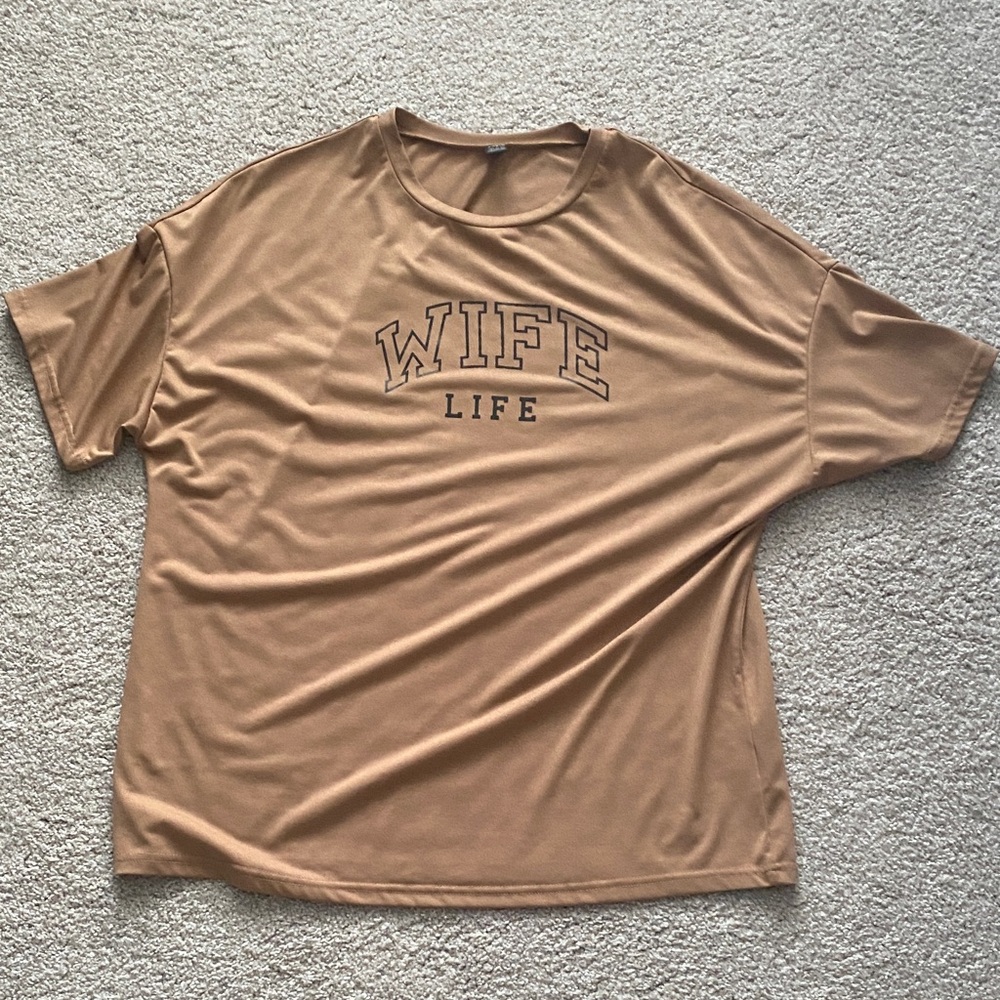 Tan Graphic Women’s Shirt